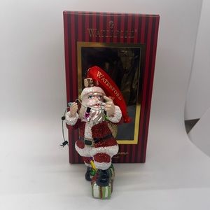 NIB WATERFORD HOLIDAY HEIRLOOMS TRIM THE TREE SANTA CHRISTMAS ORNAMENT 40025863